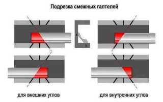 Как отрезать потолочный плинтус под 45 градусов?