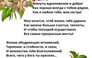 Стихи о сестре