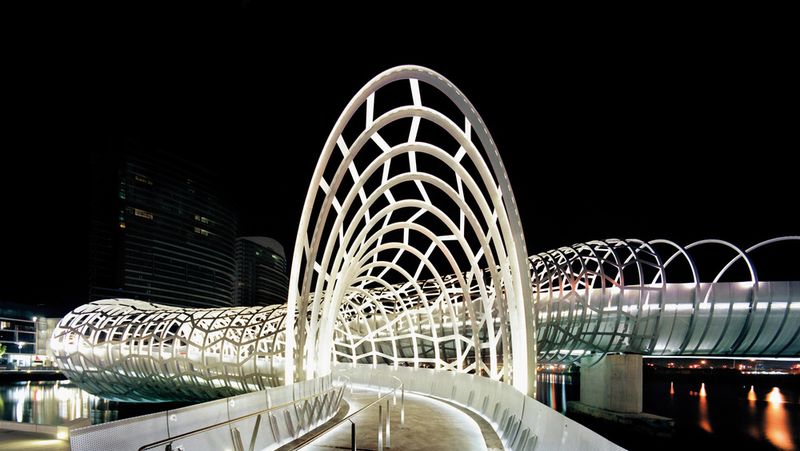 Webb Bridge – змеевидный мост